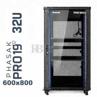 Armario Rack 32U 600x800 | Phasak Pro PHO-6832 19 In